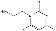 1-(2-aminopropyl)-4,6-dimethylpyrimidin-2(1H)-one Structure