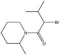 1-(2-bromo-3-methylbutanoyl)-2-methylpiperidine Struktur