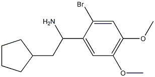 1-(2-bromo-4,5-dimethoxyphenyl)-2-cyclopentylethan-1-amine Structure