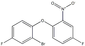 1-(2-bromo-4-fluorophenoxy)-4-fluoro-2-nitrobenzene Structure