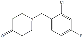 1-(2-chloro-4-fluorobenzyl)piperidin-4-one,,结构式