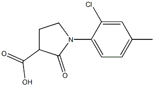  1-(2-chloro-4-methylphenyl)-2-oxopyrrolidine-3-carboxylic acid