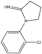 1-(2-chlorophenyl)pyrrolidin-2-imine 结构式