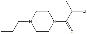 1-(2-chloropropanoyl)-4-propylpiperazine Structure