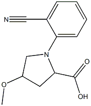  1-(2-cyanophenyl)-4-methoxypyrrolidine-2-carboxylic acid