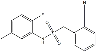 1-(2-cyanophenyl)-N-(2-fluoro-5-methylphenyl)methanesulfonamide Struktur