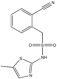 1-(2-cyanophenyl)-N-(5-methyl-1,3-thiazol-2-yl)methanesulfonamide Structure