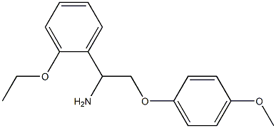 1-(2-ethoxyphenyl)-2-(4-methoxyphenoxy)ethanamine 化学構造式