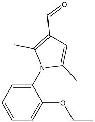 1-(2-ethoxyphenyl)-2,5-dimethyl-1H-pyrrole-3-carbaldehyde 结构式