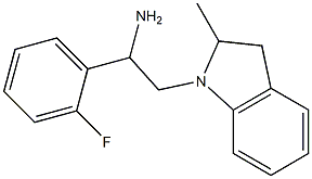 1-(2-fluorophenyl)-2-(2-methyl-2,3-dihydro-1H-indol-1-yl)ethan-1-amine|