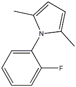 1-(2-fluorophenyl)-2,5-dimethyl-1H-pyrrole,,结构式