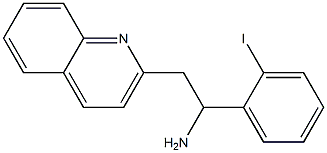 1-(2-iodophenyl)-2-(quinolin-2-yl)ethan-1-amine 化学構造式