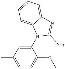 1-(2-methoxy-5-methylphenyl)-1H-1,3-benzodiazol-2-amine Struktur