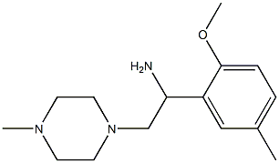 1-(2-methoxy-5-methylphenyl)-2-(4-methylpiperazin-1-yl)ethanamine