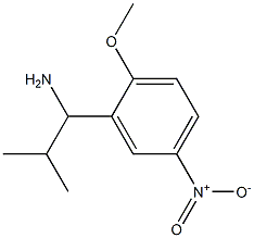 1-(2-methoxy-5-nitrophenyl)-2-methylpropan-1-amine Struktur