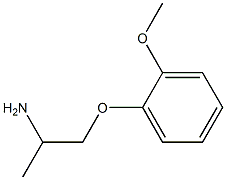 1-(2-methoxyphenoxy)propan-2-amine Struktur