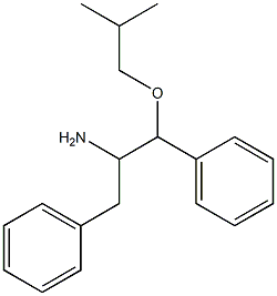 1-(2-methylpropoxy)-1,3-diphenylpropan-2-amine Struktur