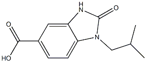 1-(2-methylpropyl)-2-oxo-2,3-dihydro-1H-1,3-benzodiazole-5-carboxylic acid|