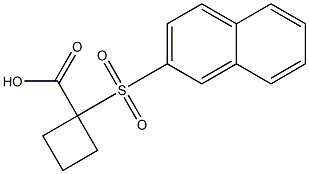 1-(2-naphthylsulfonyl)cyclobutanecarboxylic acid Structure