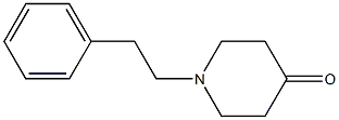 1-(2-phenylethyl)piperidin-4-one,,结构式