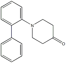 1-(2-phenylphenyl)piperidin-4-one Structure