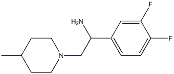 1-(3,4-difluorophenyl)-2-(4-methylpiperidin-1-yl)ethanamine