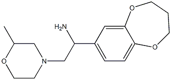 1-(3,4-dihydro-2H-1,5-benzodioxepin-7-yl)-2-(2-methylmorpholin-4-yl)ethanamine,,结构式