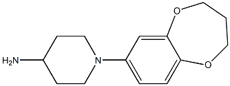 1-(3,4-dihydro-2H-1,5-benzodioxepin-7-yl)piperidin-4-amine Structure