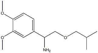 1-(3,4-dimethoxyphenyl)-2-(2-methylpropoxy)ethan-1-amine,,结构式