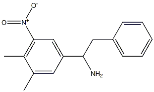 1-(3,4-dimethyl-5-nitrophenyl)-2-phenylethan-1-amine,,结构式
