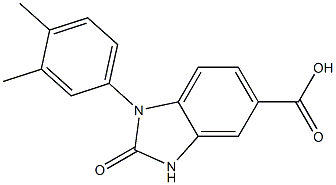 1-(3,4-dimethylphenyl)-2-oxo-2,3-dihydro-1H-1,3-benzodiazole-5-carboxylic acid Structure