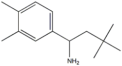 1-(3,4-dimethylphenyl)-3,3-dimethylbutan-1-amine 结构式