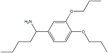 1-(3,4-dipropoxyphenyl)pentan-1-amine Structure