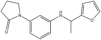 1-(3-{[1-(furan-2-yl)ethyl]amino}phenyl)pyrrolidin-2-one Structure