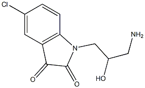 1-(3-amino-2-hydroxypropyl)-5-chloro-2,3-dihydro-1H-indole-2,3-dione