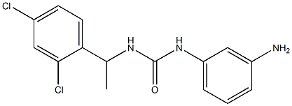 1-(3-aminophenyl)-3-[1-(2,4-dichlorophenyl)ethyl]urea,,结构式