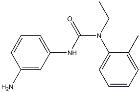 1-(3-aminophenyl)-3-ethyl-3-(2-methylphenyl)urea 结构式