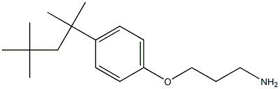 1-(3-aminopropoxy)-4-(2,4,4-trimethylpentan-2-yl)benzene 结构式