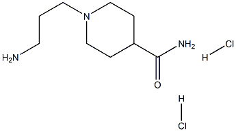 1-(3-aminopropyl)piperidine-4-carboxamide dihydrochloride,,结构式