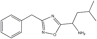 1-(3-benzyl-1,2,4-oxadiazol-5-yl)-3-methylbutan-1-amine 化学構造式