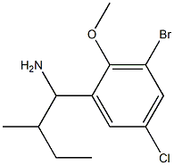  1-(3-bromo-5-chloro-2-methoxyphenyl)-2-methylbutan-1-amine