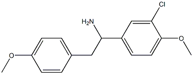  1-(3-chloro-4-methoxyphenyl)-2-(4-methoxyphenyl)ethan-1-amine