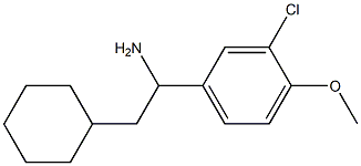1-(3-chloro-4-methoxyphenyl)-2-cyclohexylethan-1-amine,,结构式