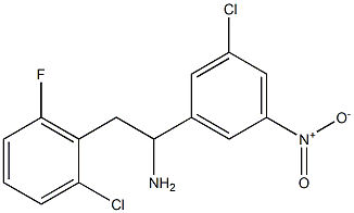 1-(3-chloro-5-nitrophenyl)-2-(2-chloro-6-fluorophenyl)ethan-1-amine