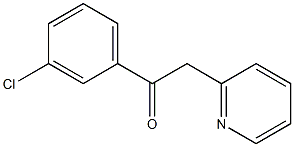 1-(3-chlorophenyl)-2-(pyridin-2-yl)ethan-1-one 结构式