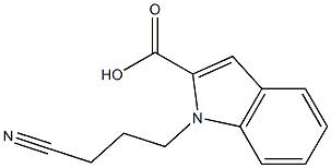 1-(3-cyanopropyl)-1H-indole-2-carboxylic acid Structure