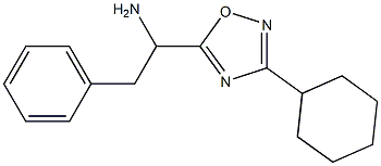1-(3-cyclohexyl-1,2,4-oxadiazol-5-yl)-2-phenylethan-1-amine Struktur