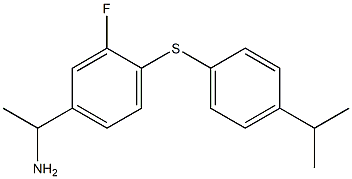 1-(3-fluoro-4-{[4-(propan-2-yl)phenyl]sulfanyl}phenyl)ethan-1-amine