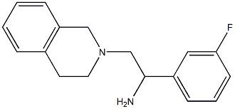 1-(3-fluorophenyl)-2-(1,2,3,4-tetrahydroisoquinolin-2-yl)ethan-1-amine Structure