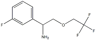 1-(3-fluorophenyl)-2-(2,2,2-trifluoroethoxy)ethan-1-amine,,结构式